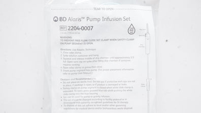 BD 2204-0007 Alaris Pump Infusion Set, 47inch x 14ml 20Drops/mL